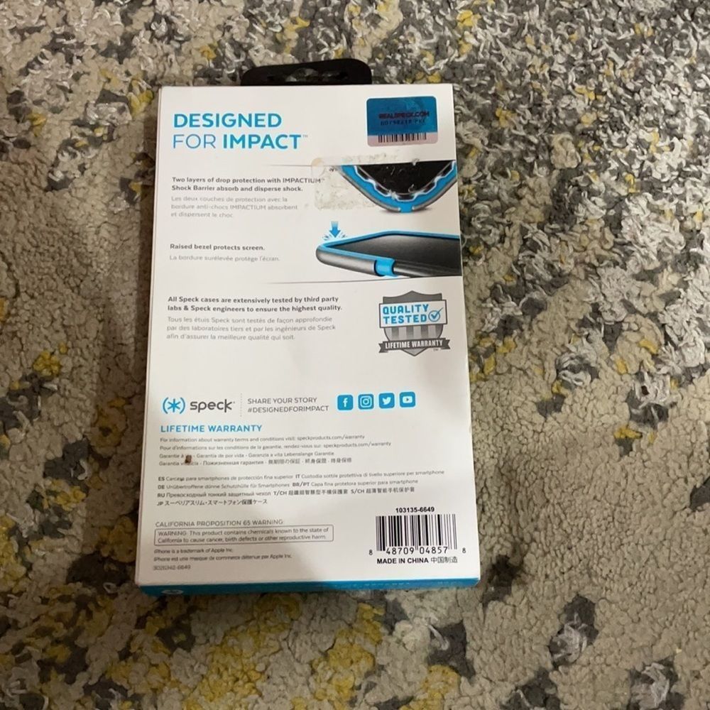 Speck presidio metallic iPhone X case - Picture 5 of 6